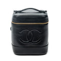 Handbag CC Tall Vanity Case Black Caviar Leather