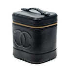 Handbag CC Tall Vanity Case Black Caviar Leather
