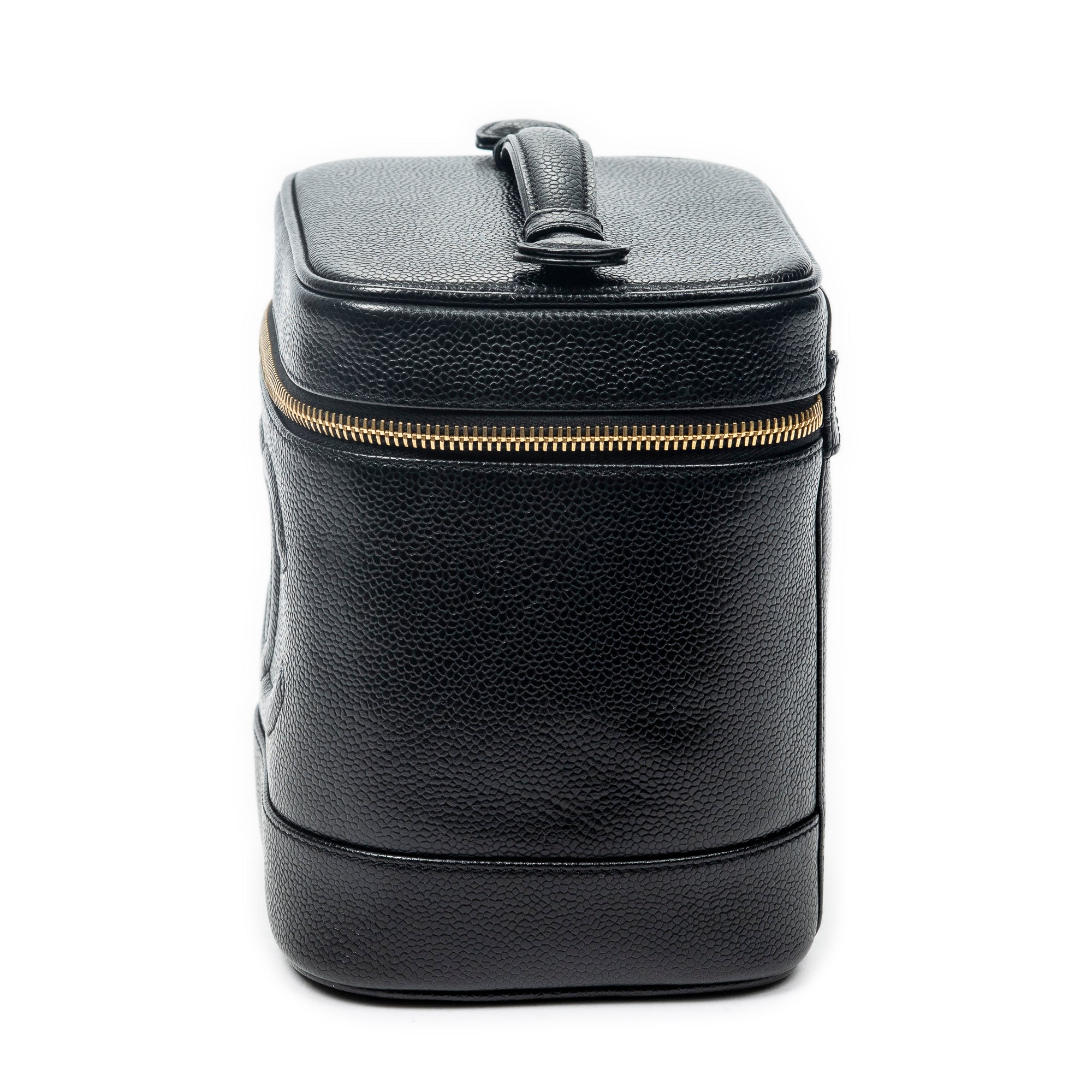 Handbag CC Tall Vanity Case Black Caviar Leather