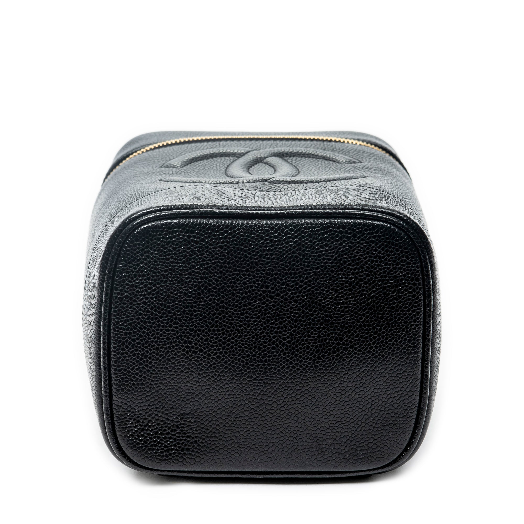 Handbag CC Tall Vanity Case Black Caviar Leather
