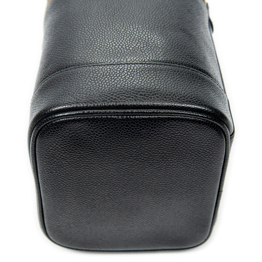 Handbag CC Tall Vanity Case Black Caviar Leather