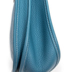 Shoulder Bag Evelyne III GM Blue Jean Clemence Leather