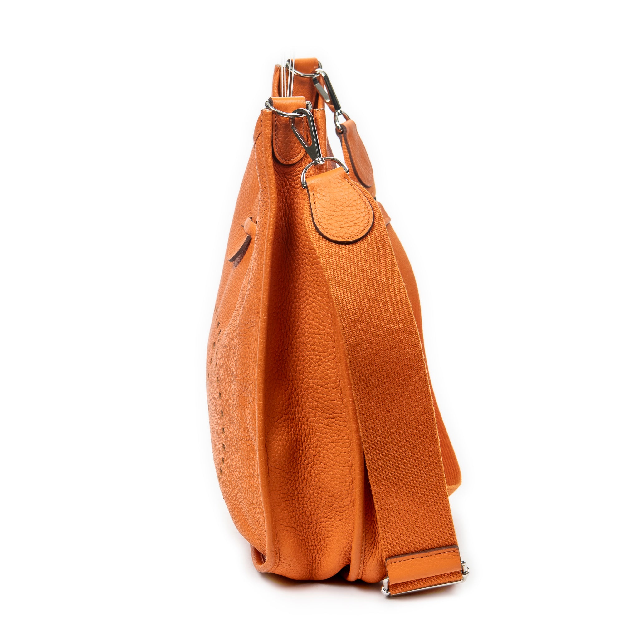 Shoulder Bag Evelyne III GM Orange Clemence Leather