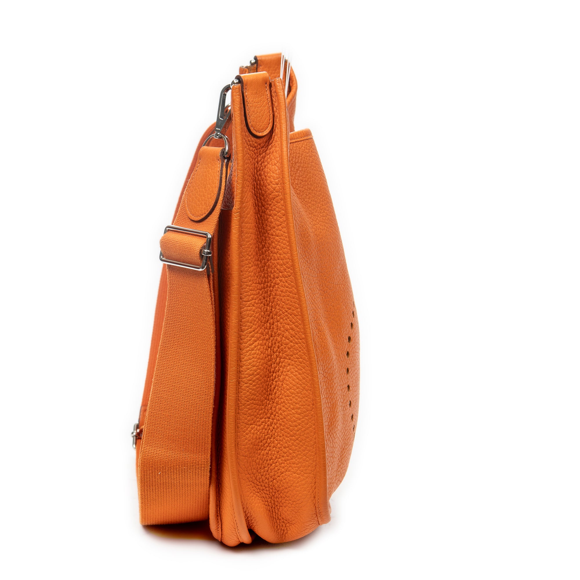 Shoulder Bag Evelyne III GM Orange Clemence Leather