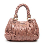 Shoulder Bag Bauletto Aperto Pink Matelasse Lux Leather