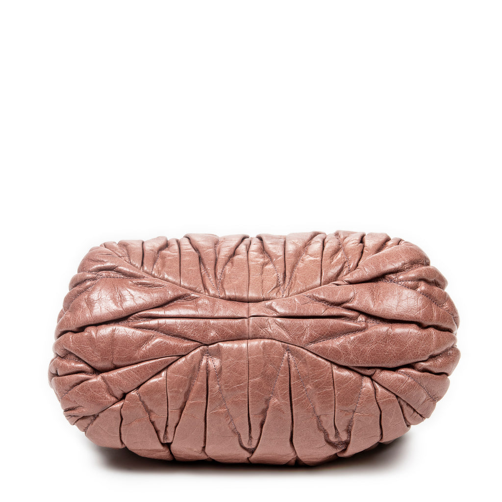 Shoulder Bag Bauletto Aperto Pink Matelasse Lux Leather