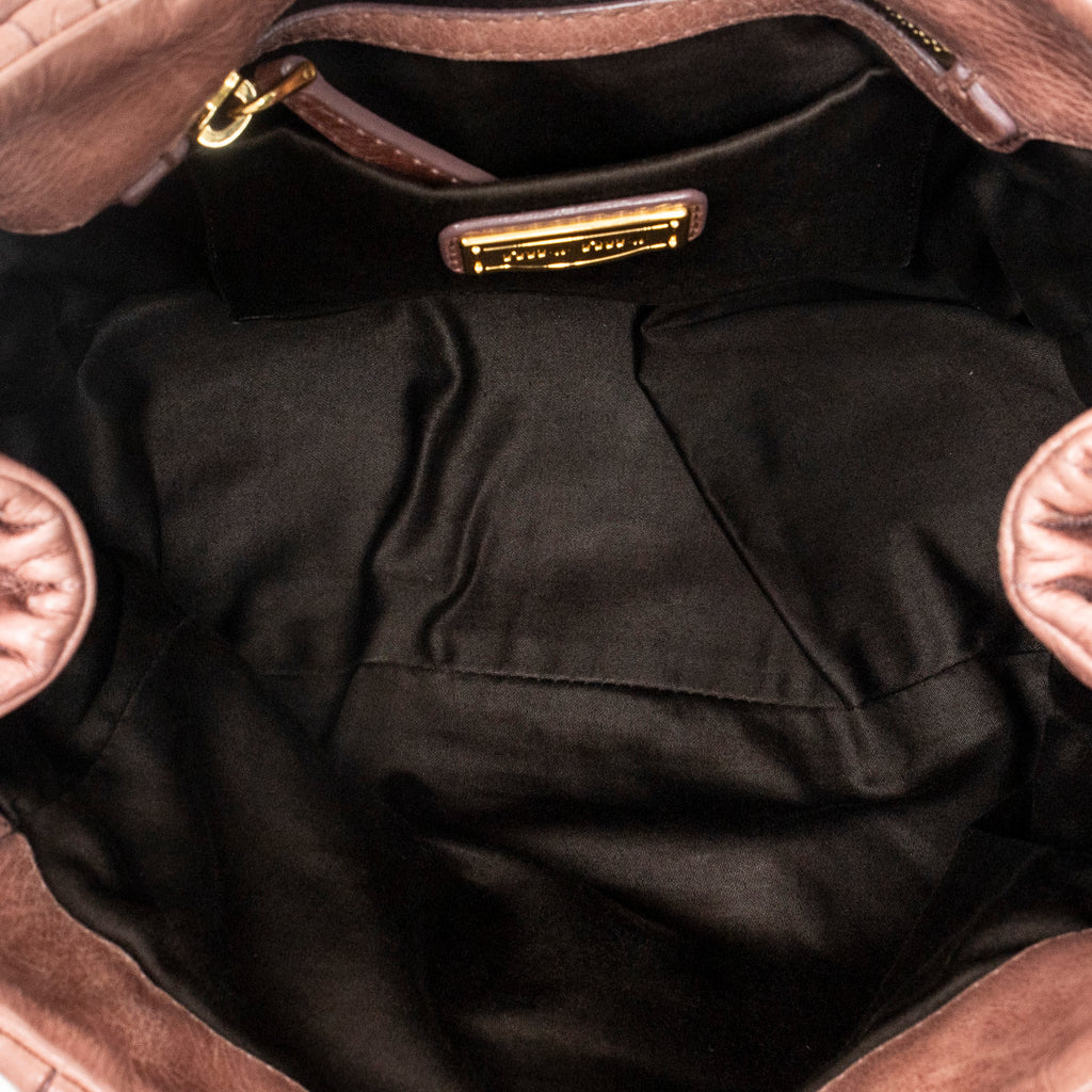 Shoulder Bag Bauletto Aperto Pink Matelasse Lux Leather