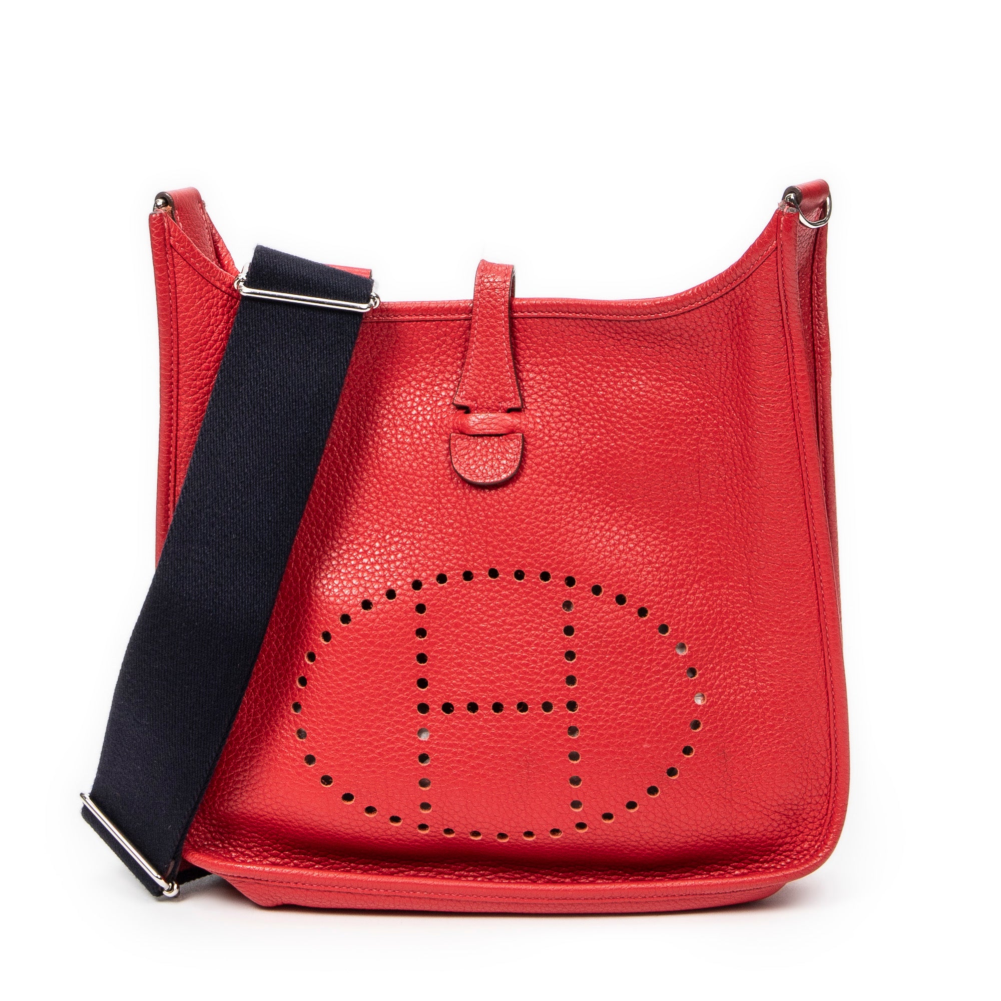 Shoulder Bag Evelyne III PM Red Clemence Leather
