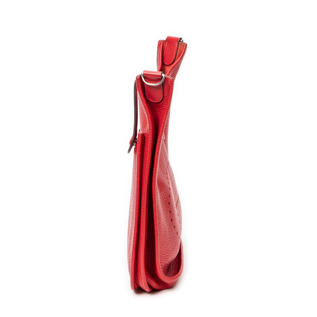 Shoulder Bag Evelyne III PM Red Clemence Leather