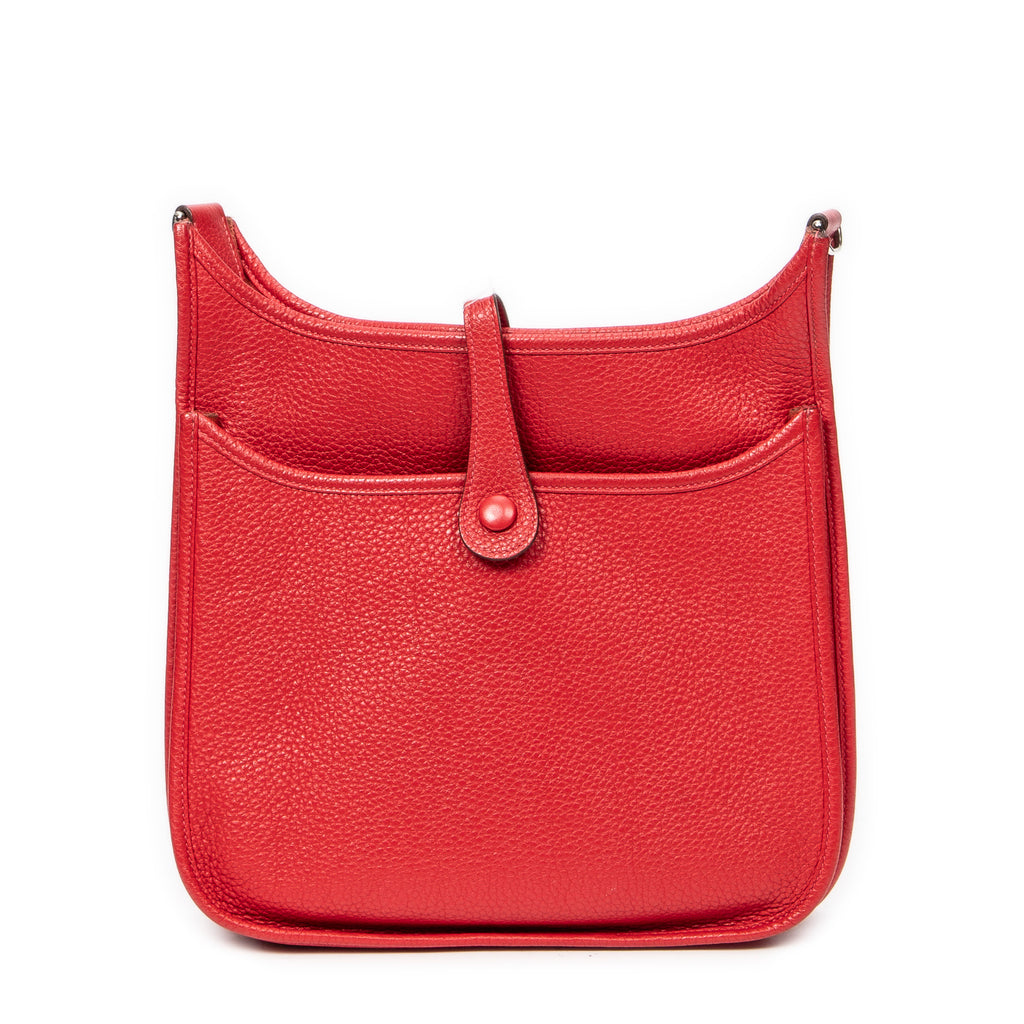 Shoulder Bag Evelyne III PM Red Clemence Leather