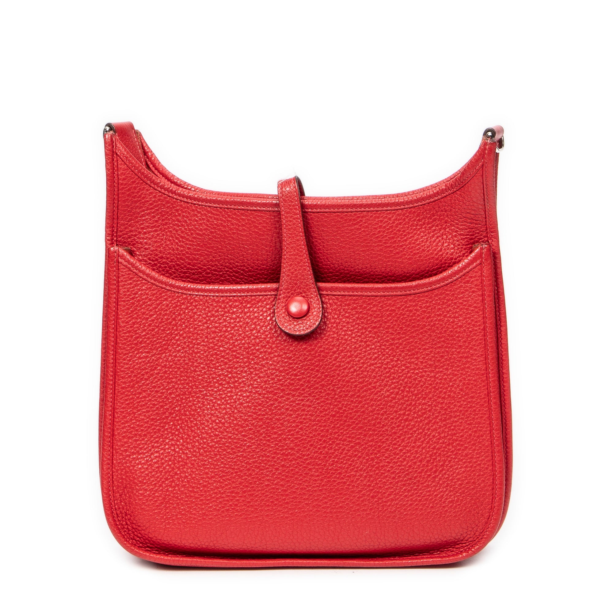 Shoulder Bag Evelyne III PM Red Clemence Leather