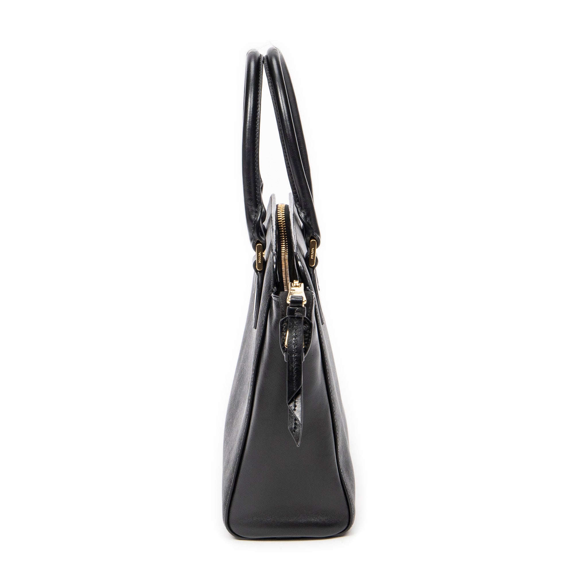 Shoulder Bag Small Top Handle Crossbody Black Saffiano Leather