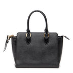 Shoulder Bag Small Top Handle Crossbody Black Saffiano Leather