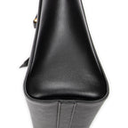 Shoulder Bag Small Top Handle Crossbody Black Saffiano Leather