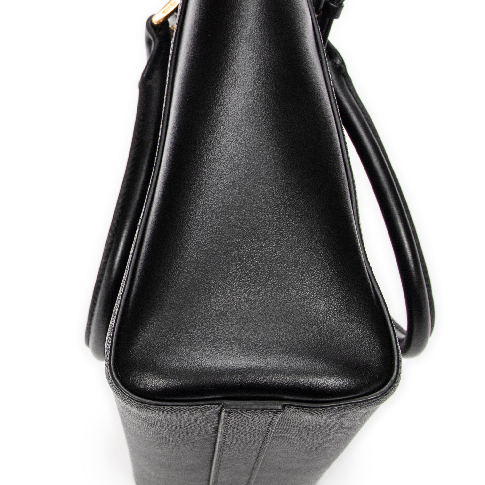 Shoulder Bag Small Top Handle Crossbody Black Saffiano Leather
