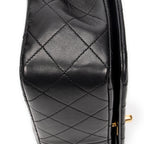 Shoulder Bag Mademoiselle Full Flap Black Quilted Lambskin Leather