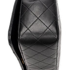 Shoulder Bag Mademoiselle Full Flap Black Quilted Lambskin Leather