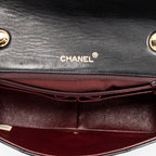 Shoulder Bag Mademoiselle Full Flap Black Quilted Lambskin Leather