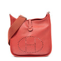 Shoulder Bag Evelyne III PM Rouge Clemence Leather