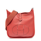 Shoulder Bag Evelyne III PM Rouge Clemence Leather