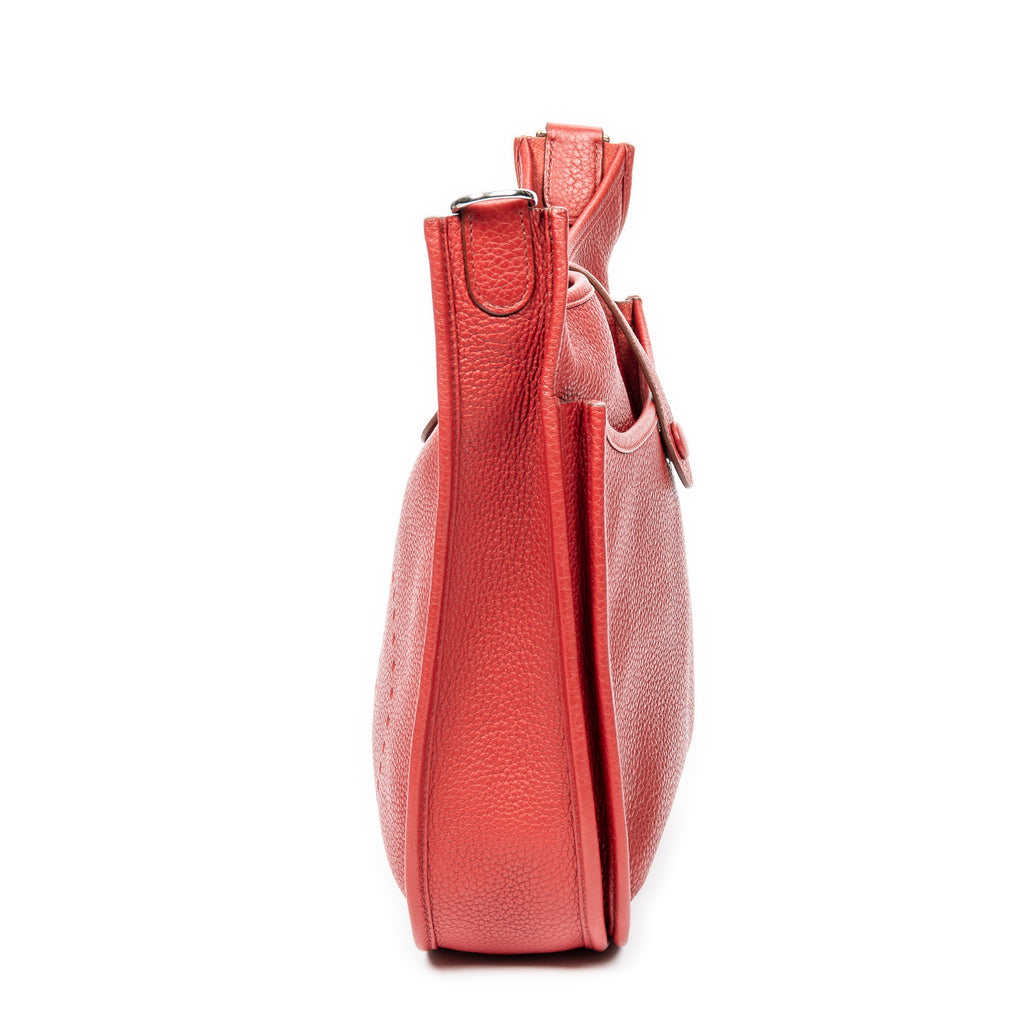 Shoulder Bag Evelyne III PM Rouge Clemence Leather