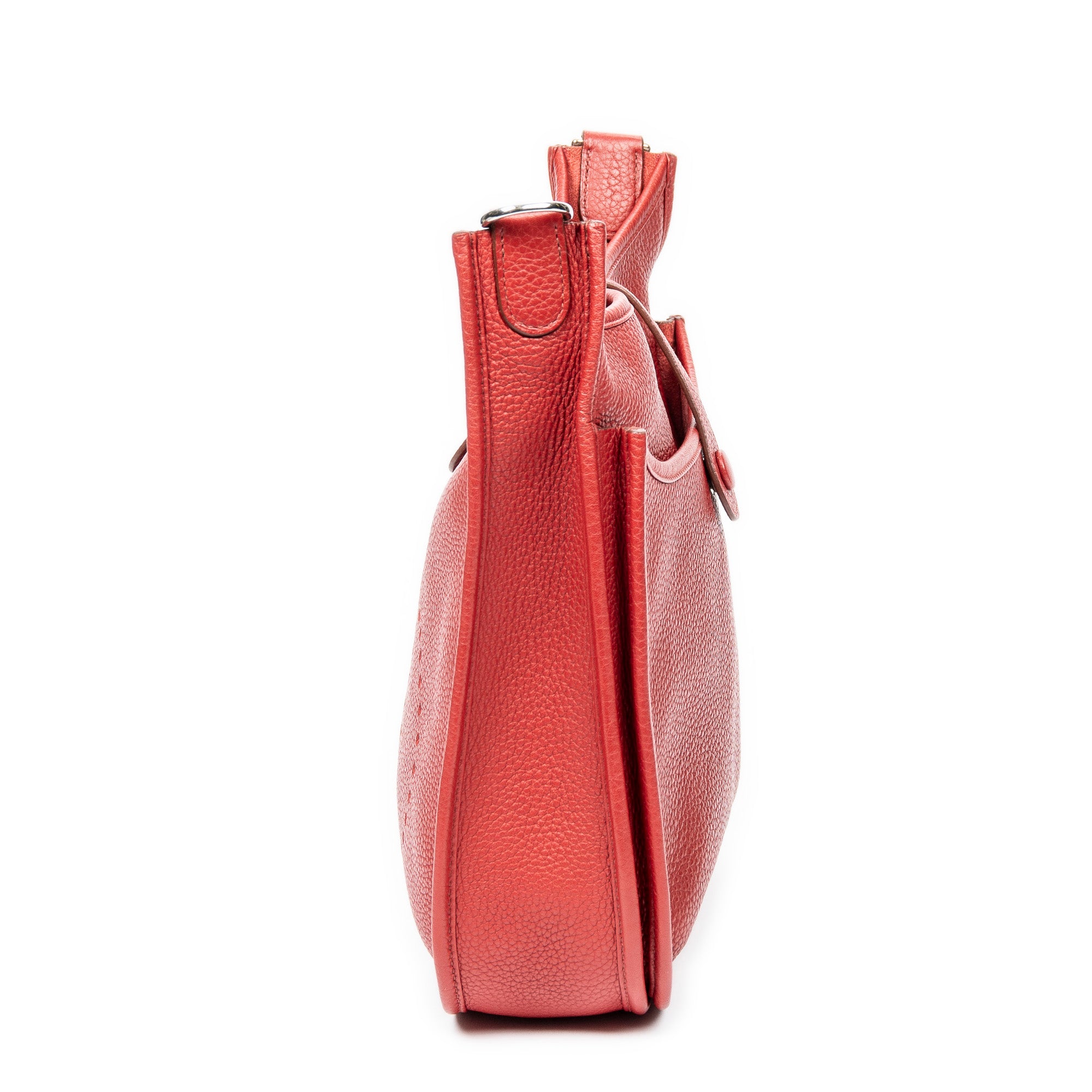 Shoulder Bag Evelyne III PM Rouge Clemence Leather
