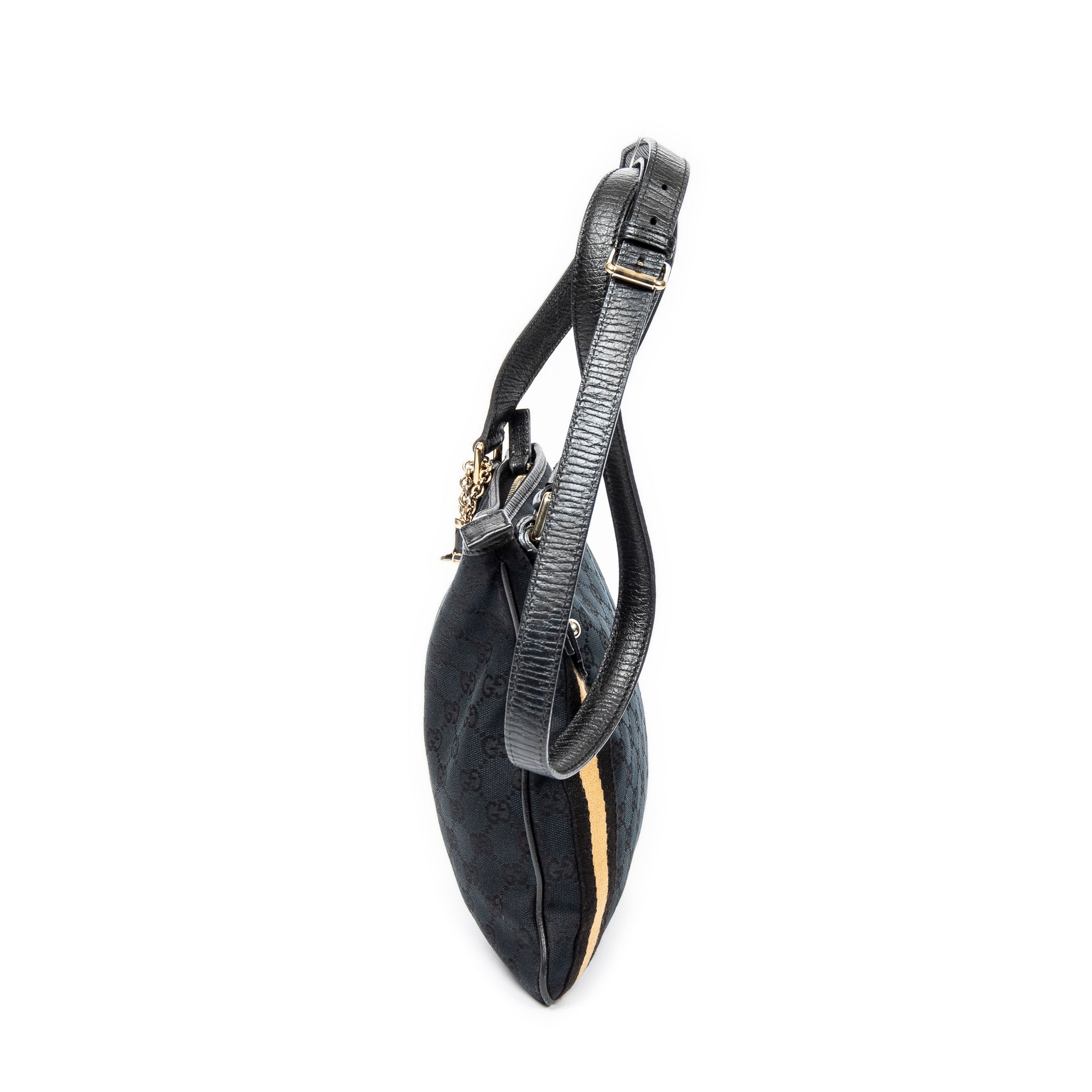 Shoulder Bag Web Jolicoeur Crossbody Black Monogrammed Canvas