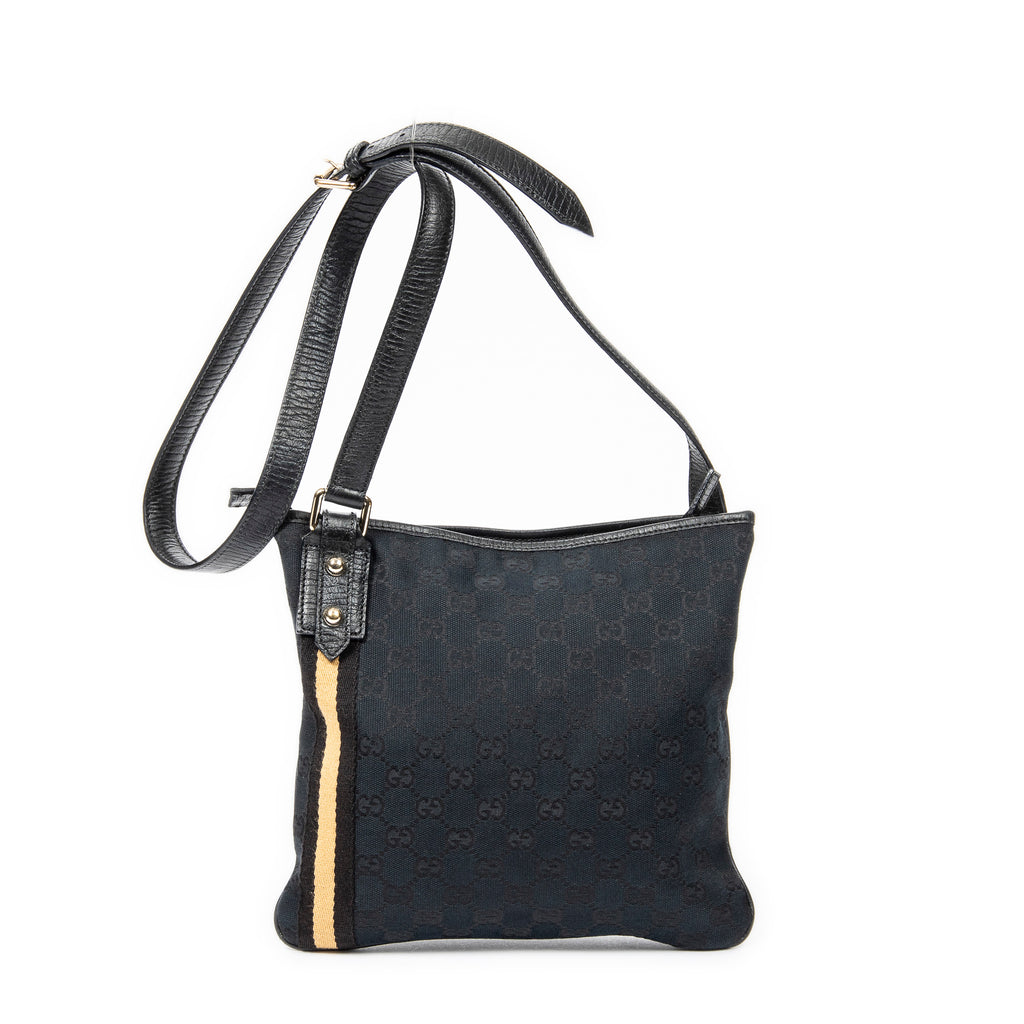 Shoulder Bag Web Jolicoeur Crossbody Black Monogrammed Canvas