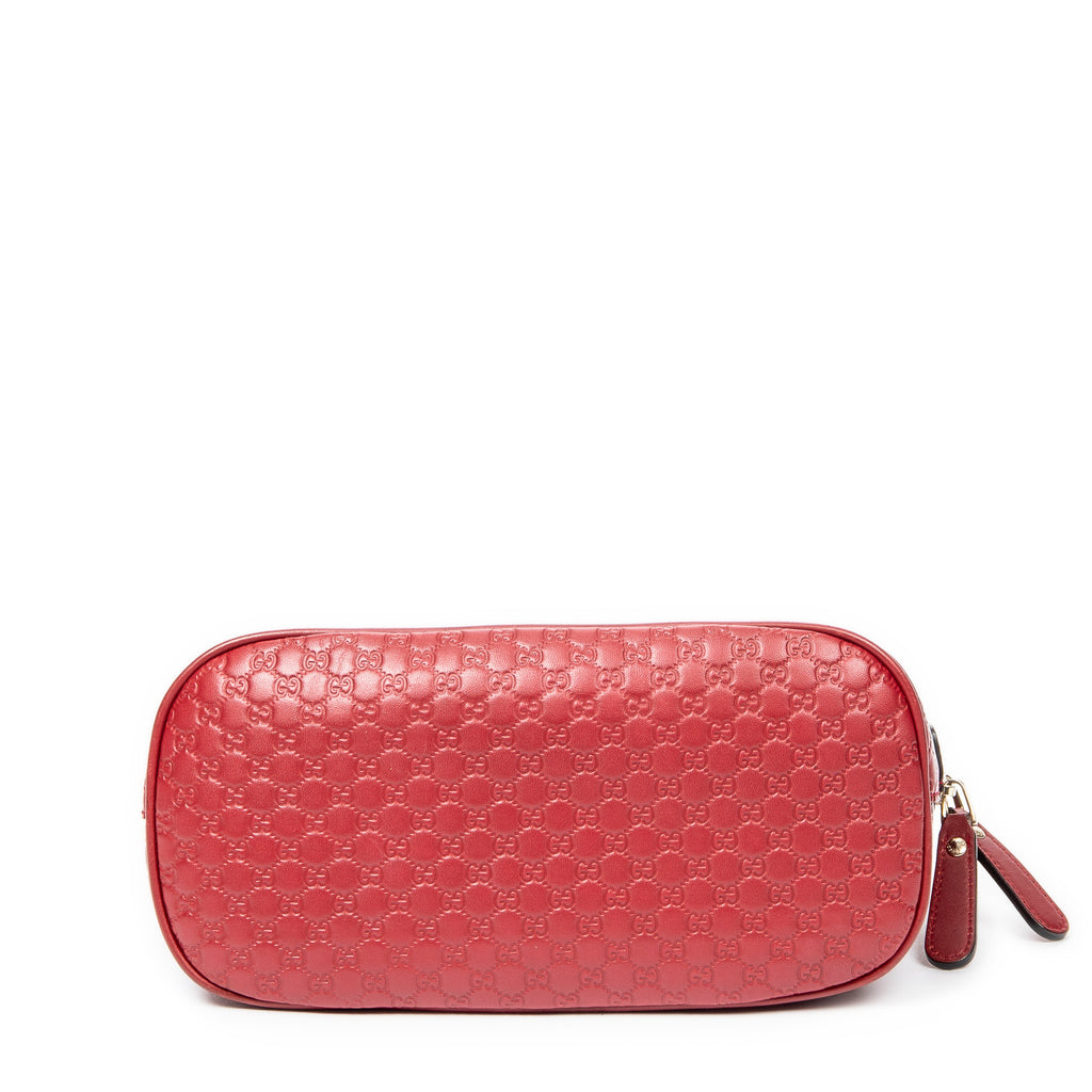 Shoulder Bag Mini Dome Tote Red Microguccissima Leather