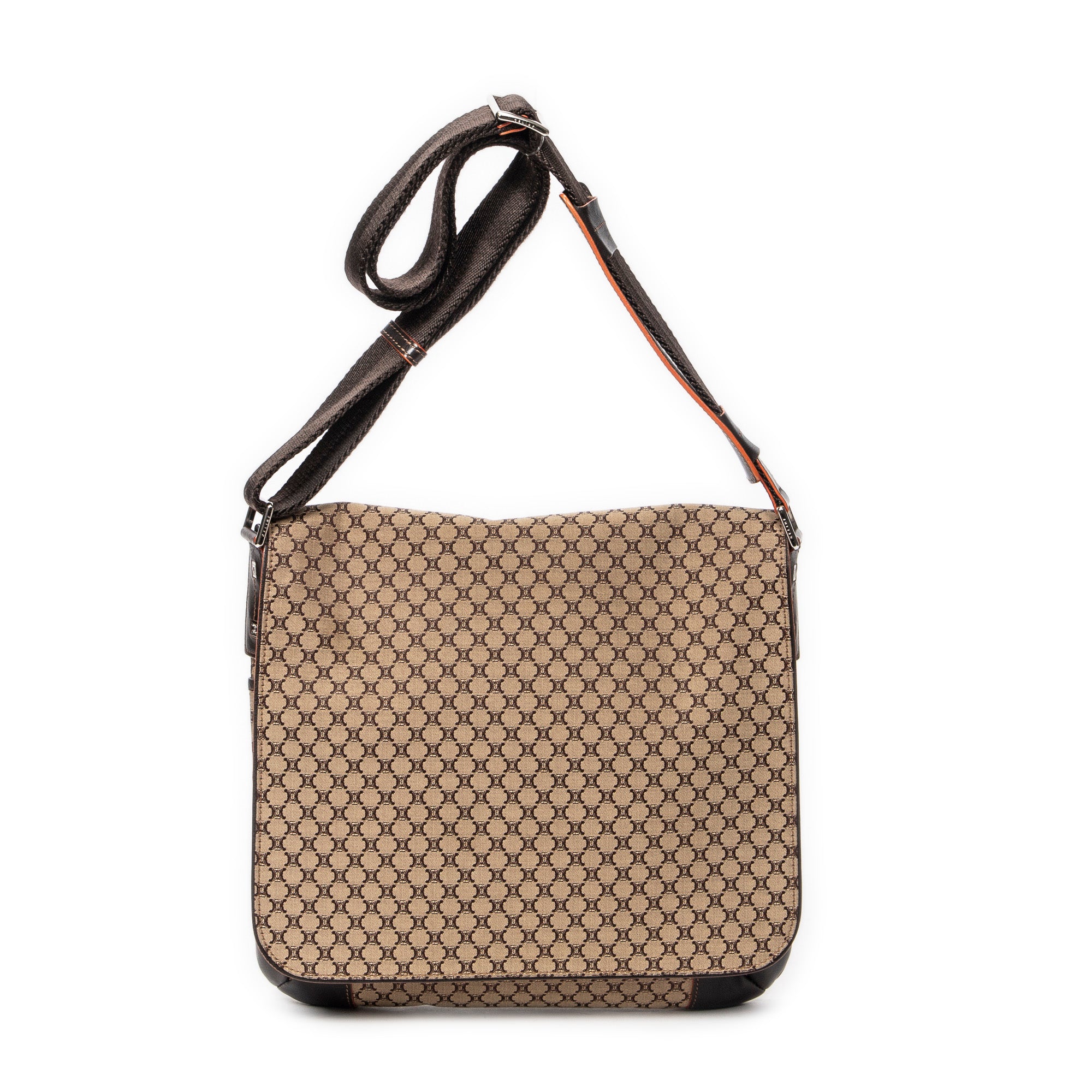 Shoulder Bag Flap Messenger Beige Macadam Canvas