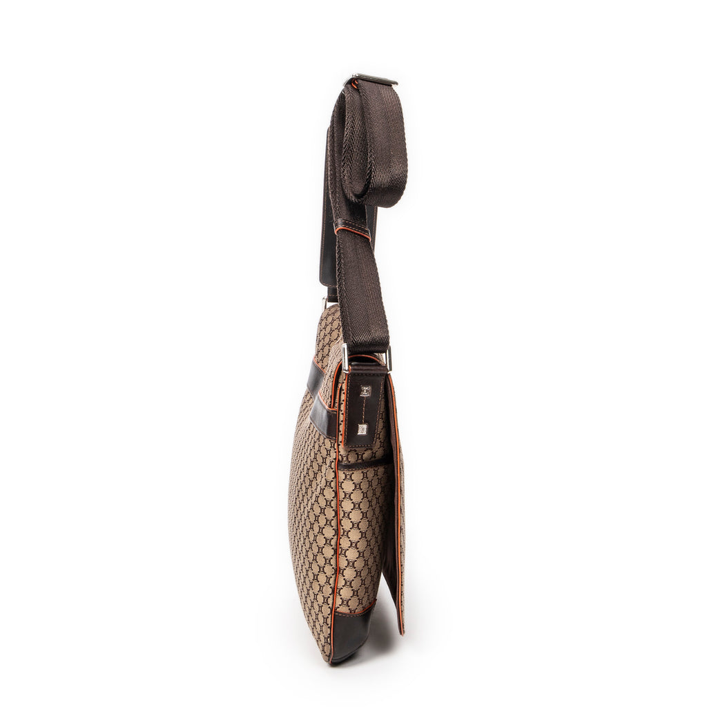 Shoulder Bag Flap Messenger Beige Macadam Canvas