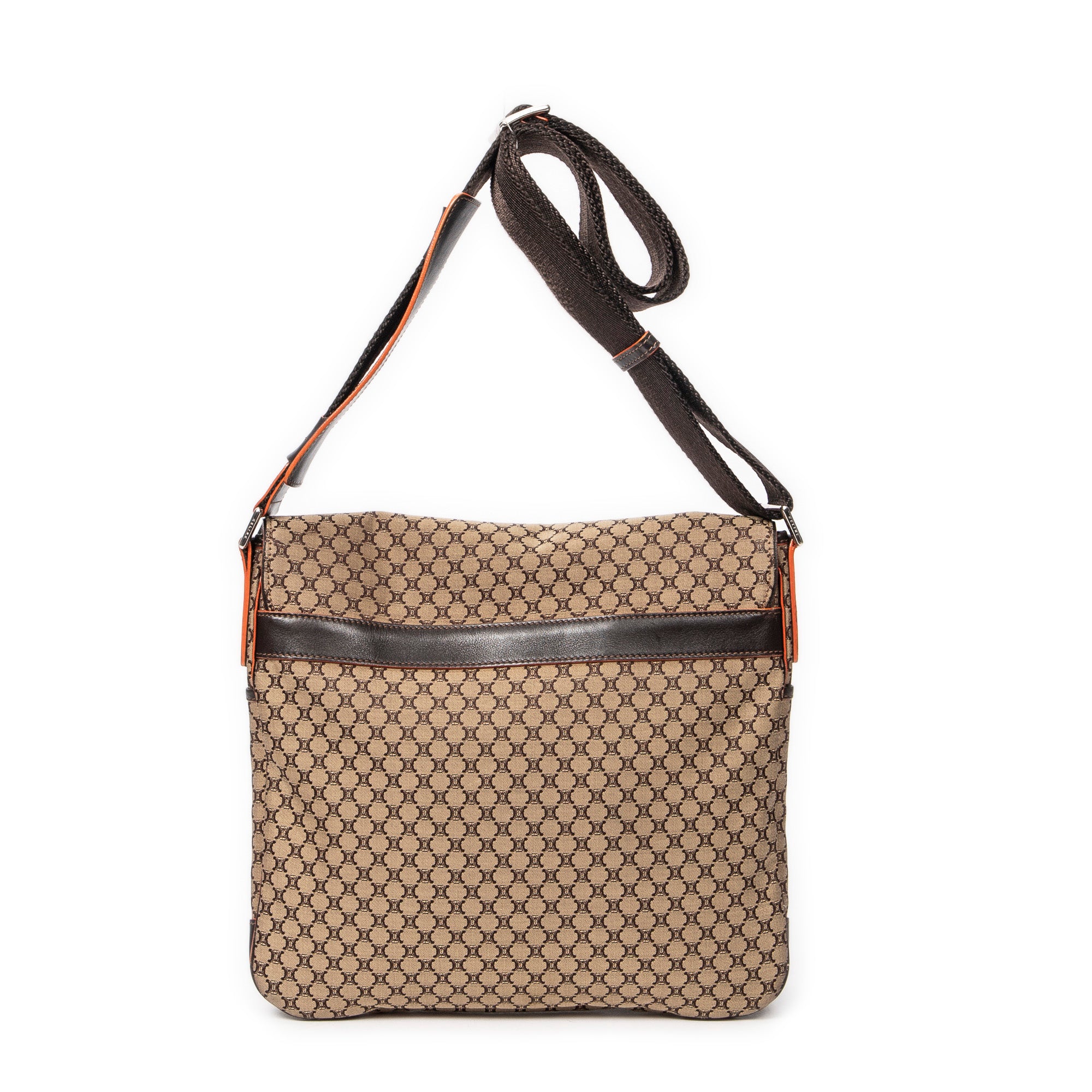 Shoulder Bag Flap Messenger Beige Macadam Canvas