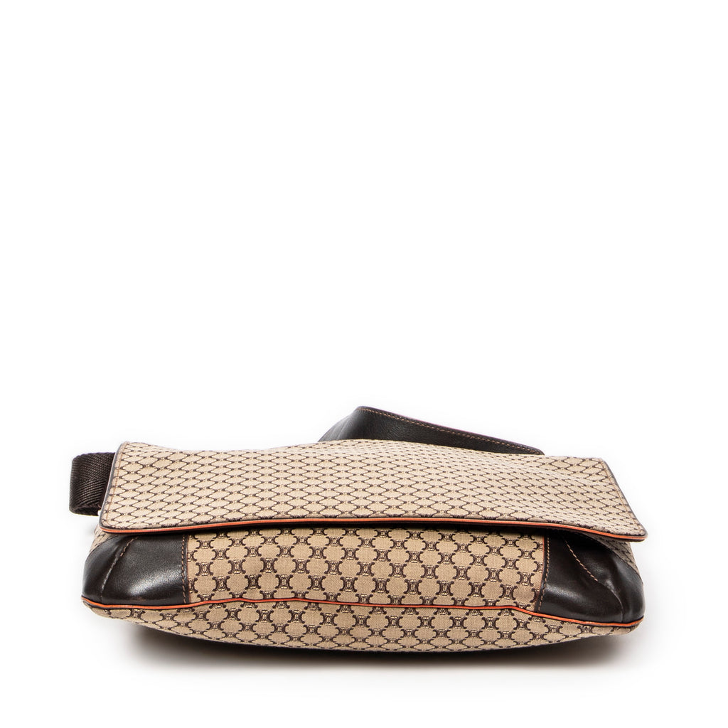 Shoulder Bag Flap Messenger Beige Macadam Canvas