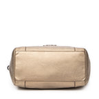 Shoulder Bag Small Anagram 2Way Boston Gold Grained Calfskin Leather