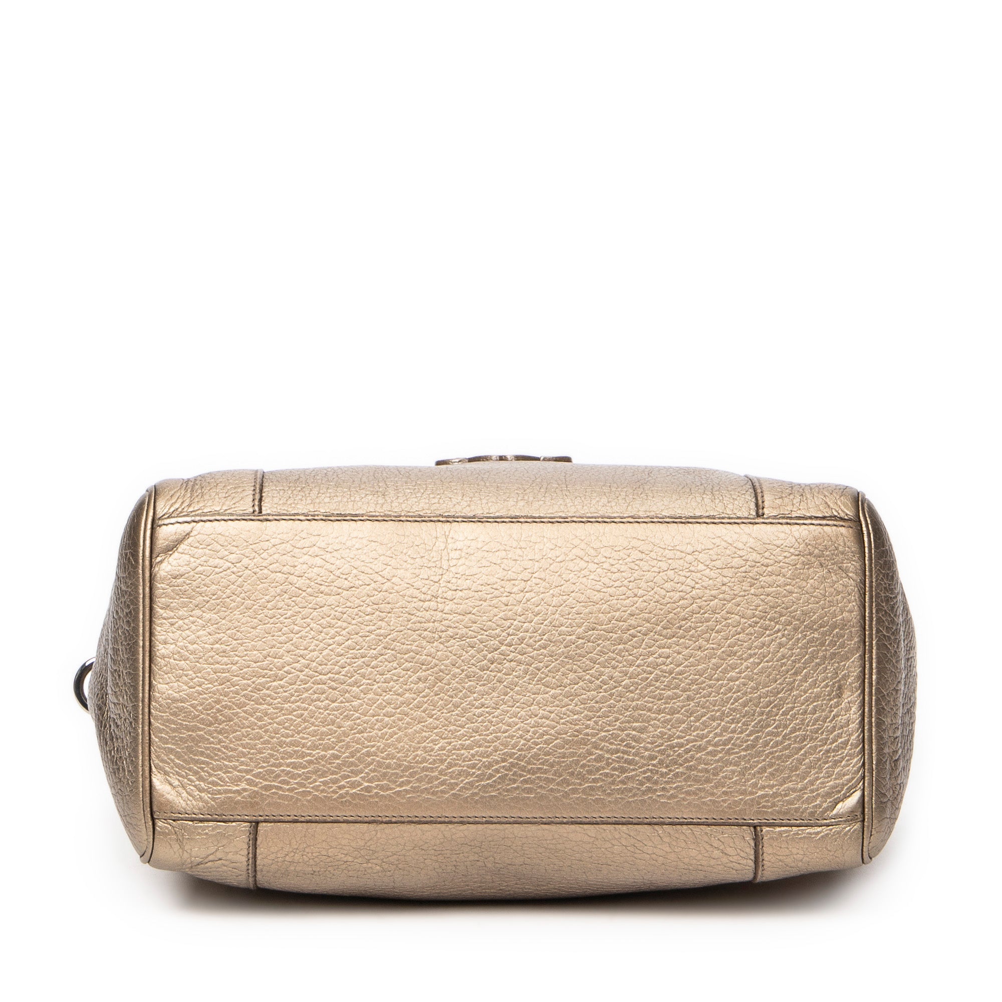 Shoulder Bag Small Anagram 2Way Boston Gold Grained Calfskin Leather
