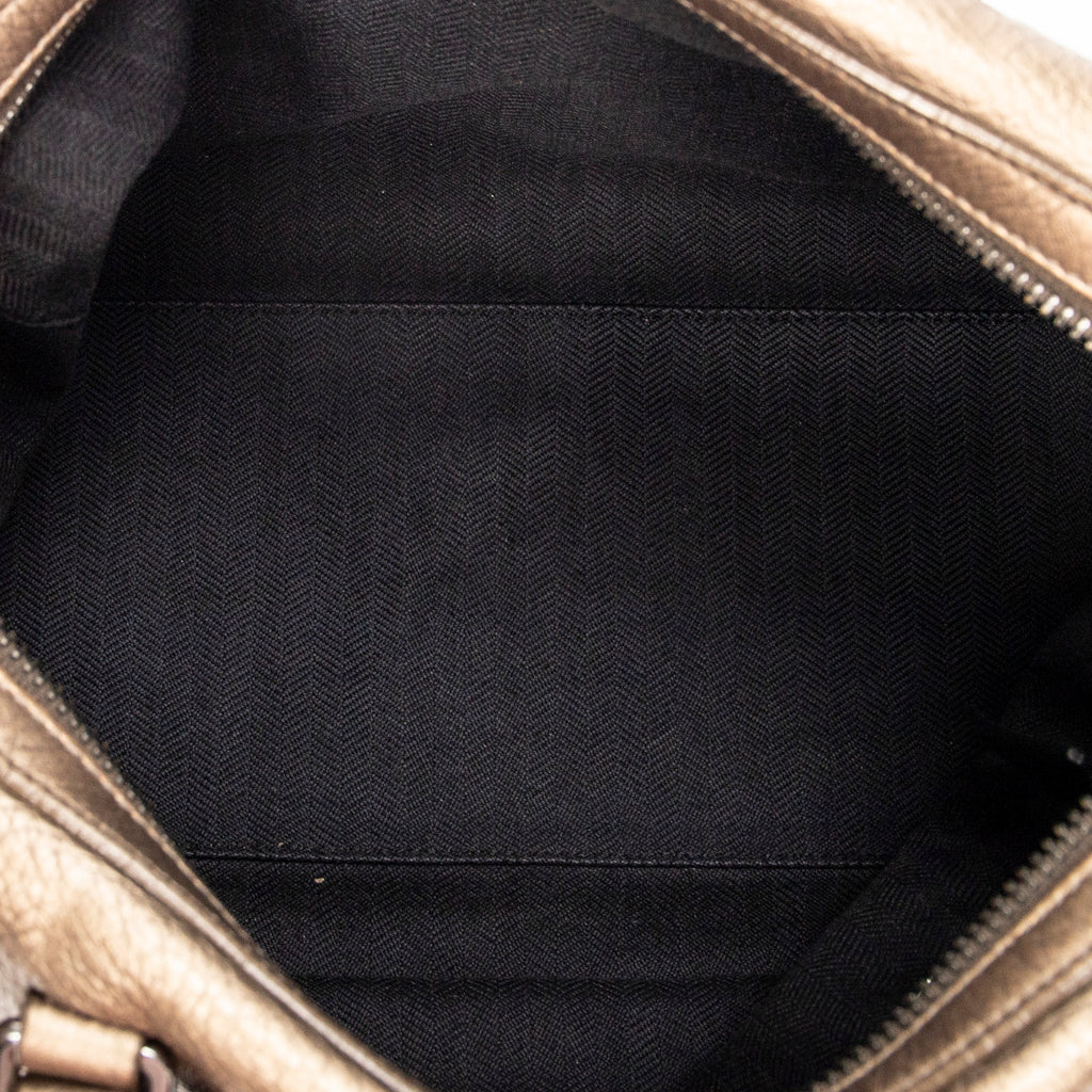 Shoulder Bag Small Anagram 2Way Boston Gold Grained Calfskin Leather