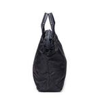 Shoulder Bag Convertible Square Zip Tote Navy Nylon Canvas