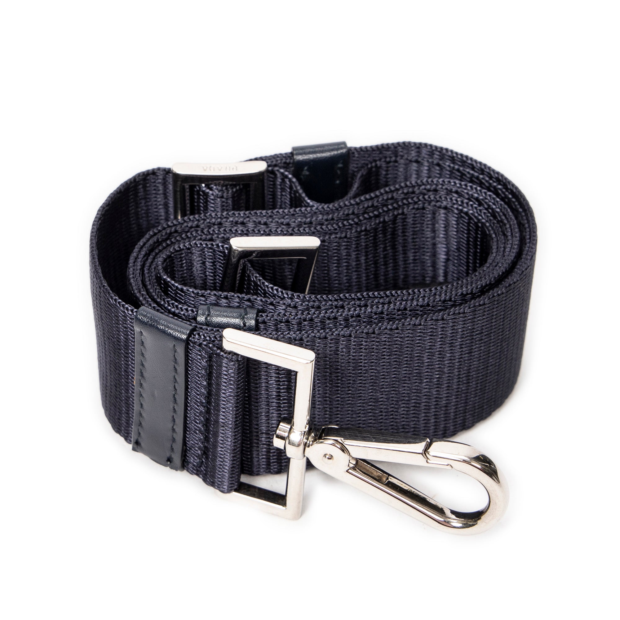Shoulder Bag Convertible Square Zip Tote Navy Nylon Canvas