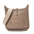 Shoulder Bag Evelyne I PM Etoupe Clemence Leather