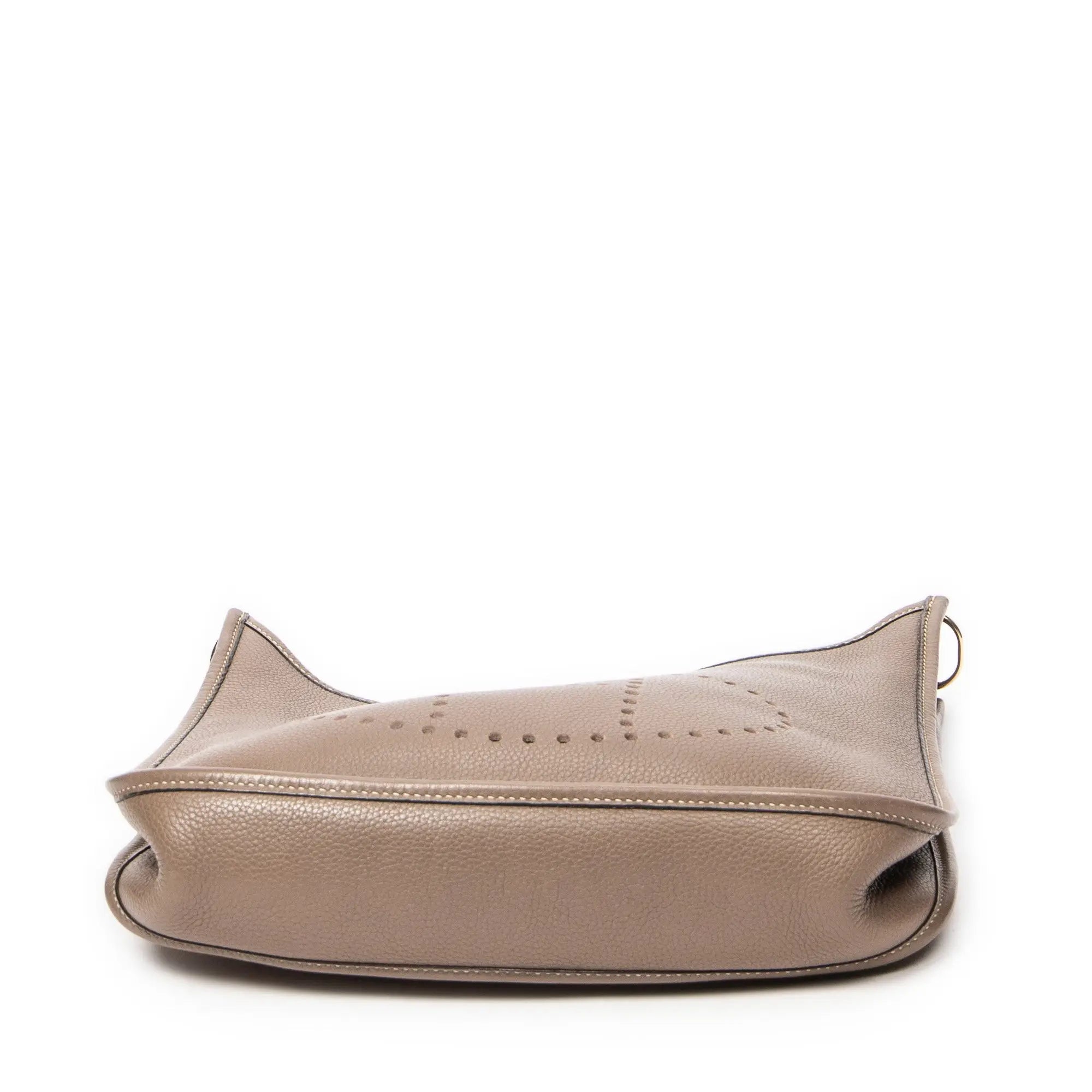 Sac bandoulière Evelyne I PM Étoupe Cuir Clémence