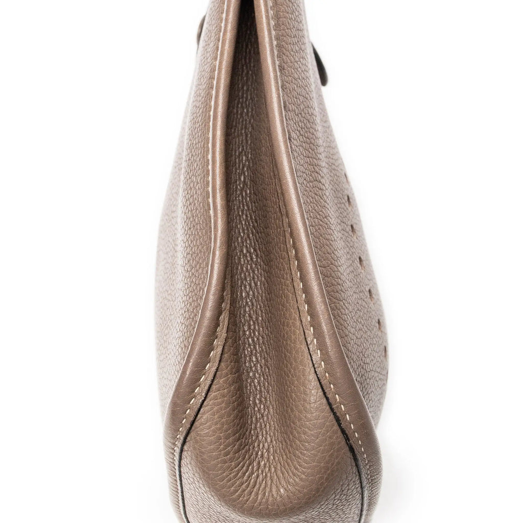 Sac bandoulière Evelyne I PM Étoupe Cuir Clémence