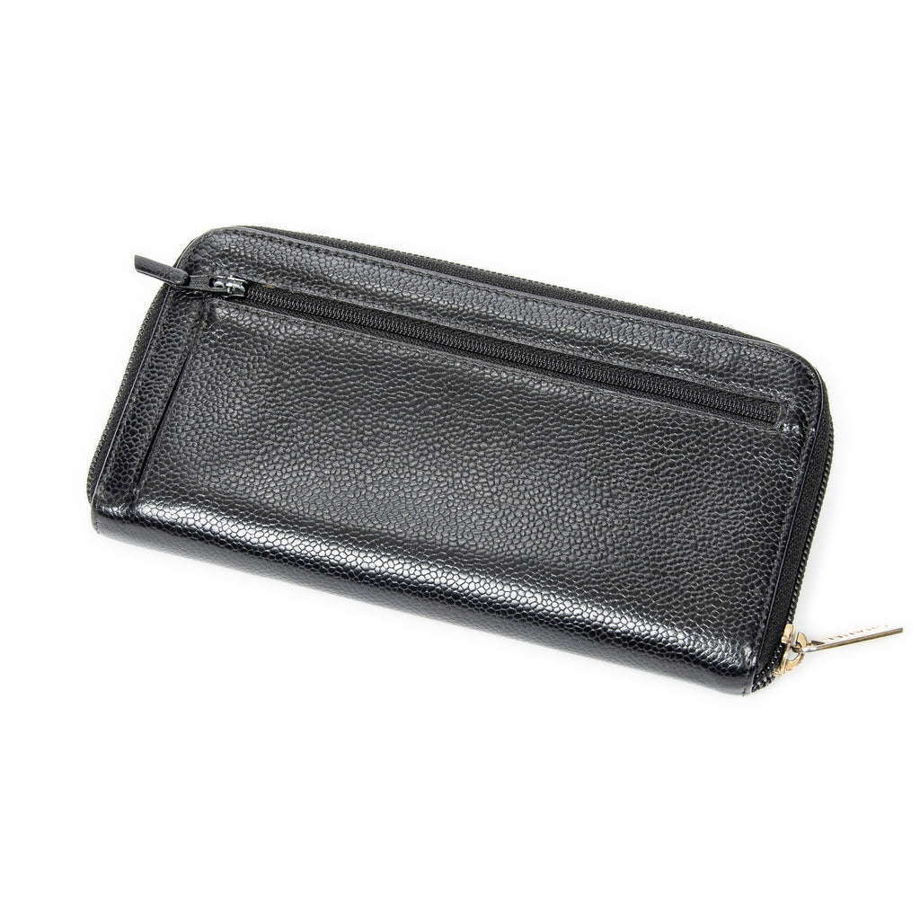 Wallet Timeless Zip Around Wallet Black Caviar Leather