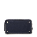 Shoulder Bag Small Grommet Canapa Tote Navy Canapa Canvas