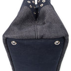 Shoulder Bag Small Grommet Canapa Tote Navy Canapa Canvas