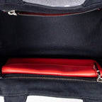 Shoulder Bag Small Grommet Canapa Tote Navy Canapa Canvas