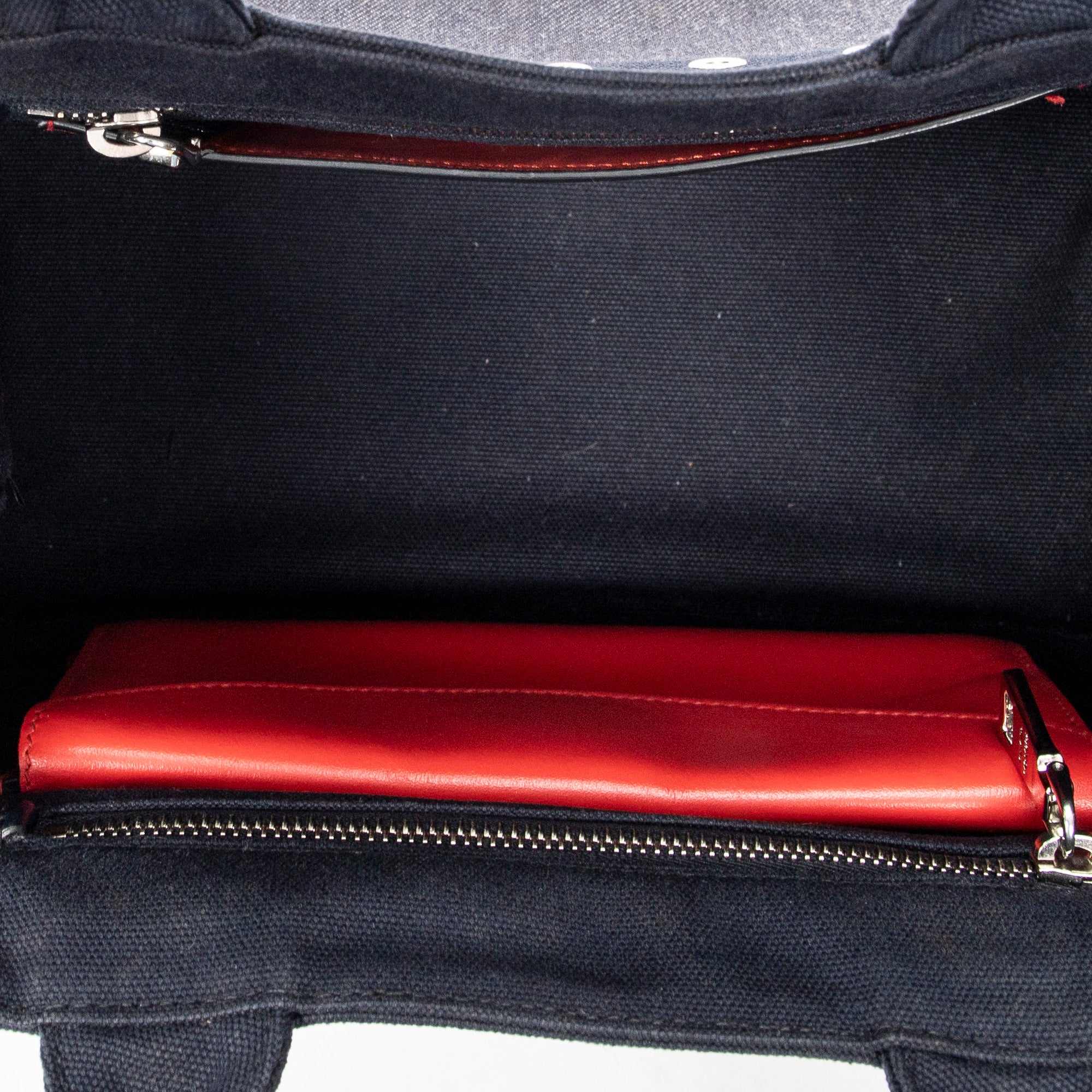 Shoulder Bag Small Grommet Canapa Tote Navy Canapa Canvas