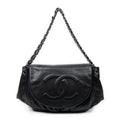 Shoulder Bag Timeless Accordion Flap Black Caviar Leather