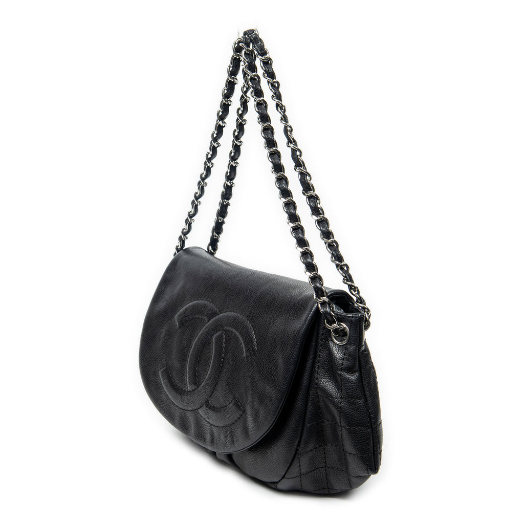 Shoulder Bag Timeless Accordion Flap Black Caviar Leather