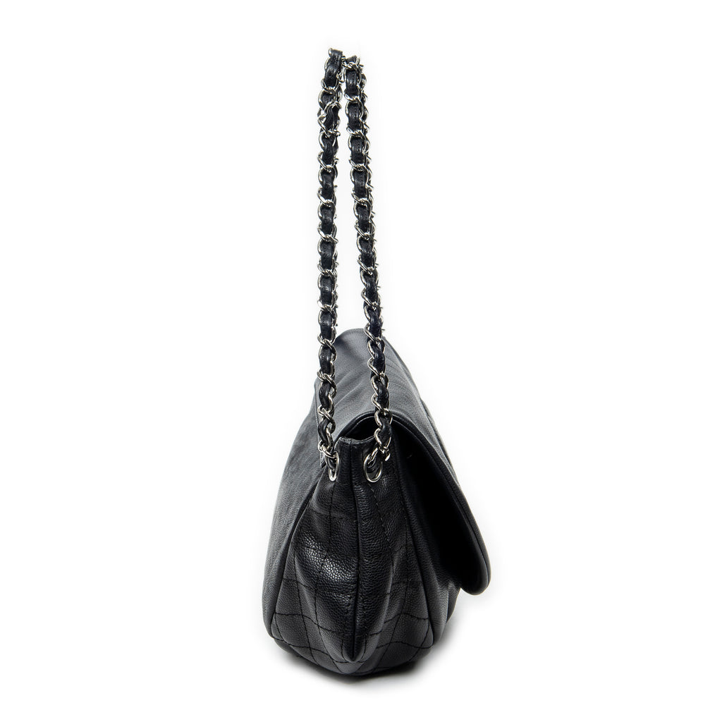 Shoulder Bag Timeless Accordion Flap Black Caviar Leather