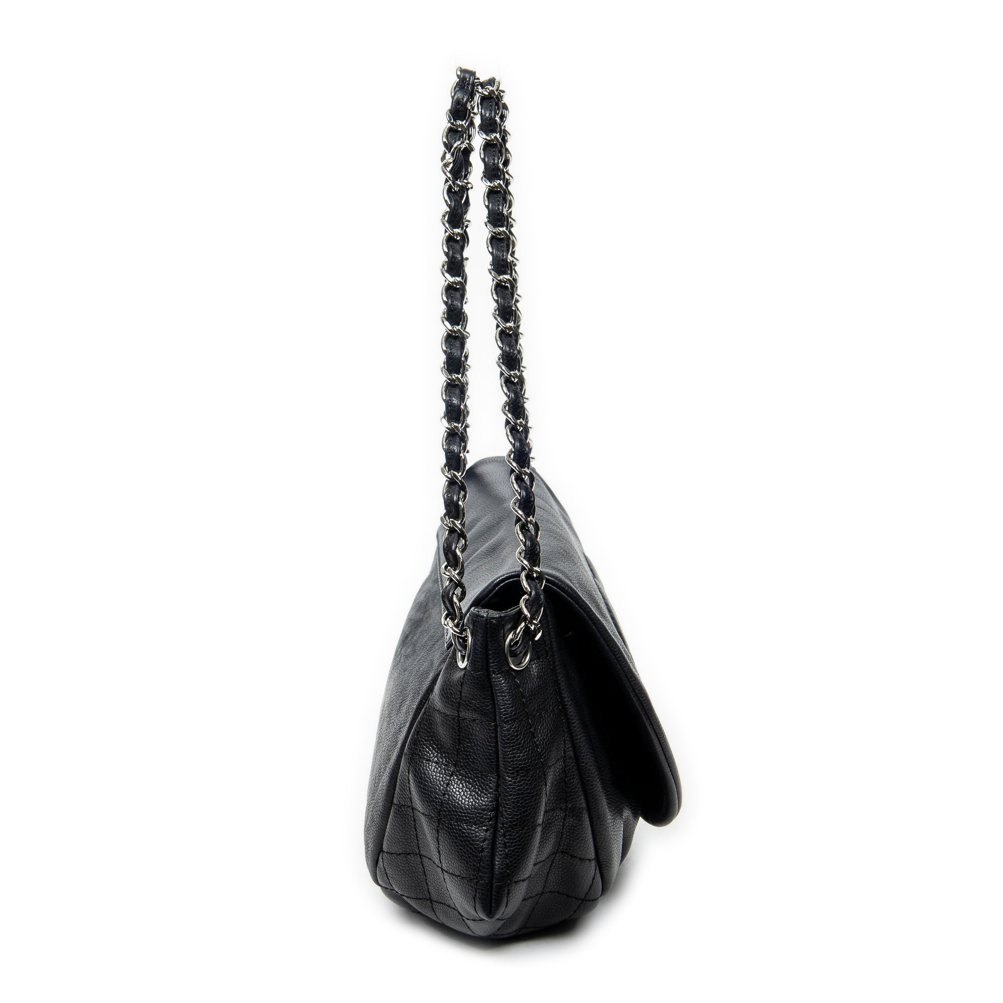 Shoulder Bag Timeless Accordion Flap Black Caviar Leather